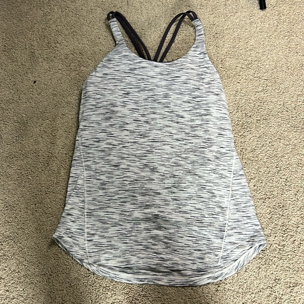 Lululemon built in bra tank size 8